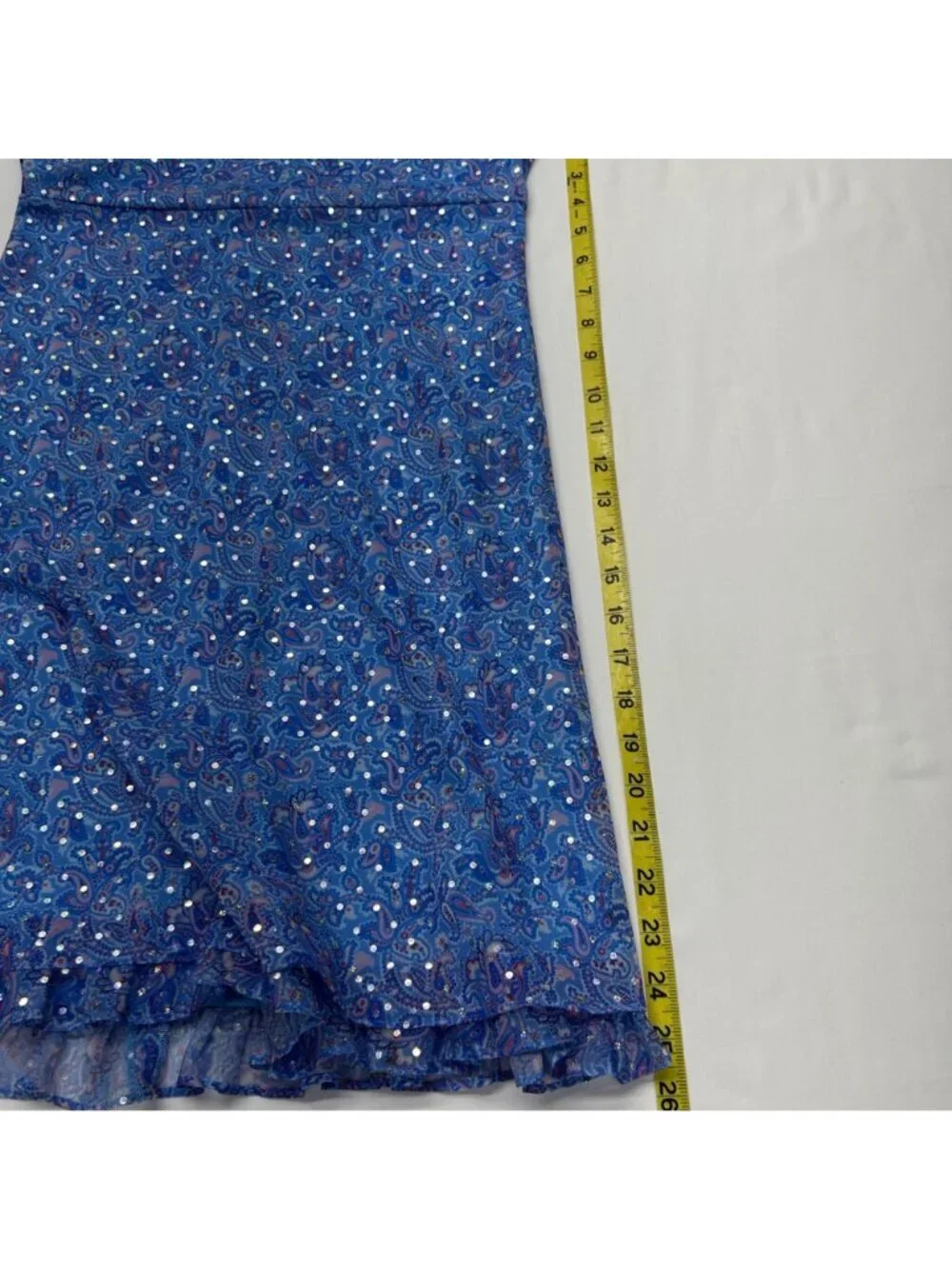 AMERICAN GIRL Girls Blue Paisley Dress 14